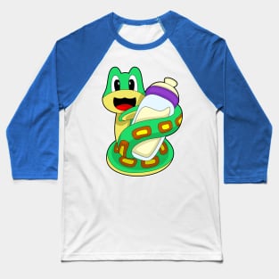 Snake Baby bottle Milk Baseball T-Shirt